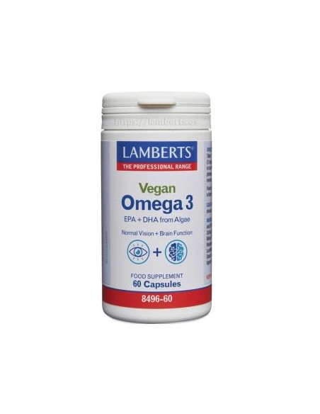 Omega 3 Vegano 60 Caps. de Lamberts
