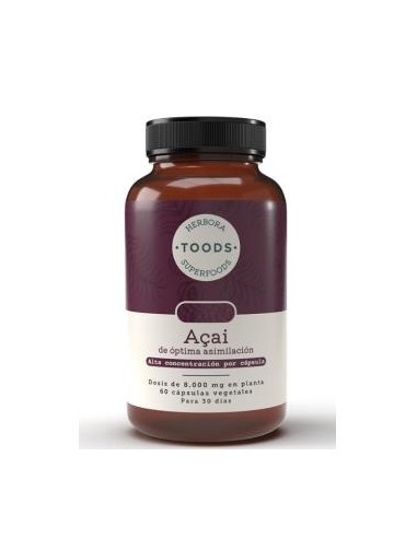 Toods Superfoods Açai 60 Capsulas de Herbora