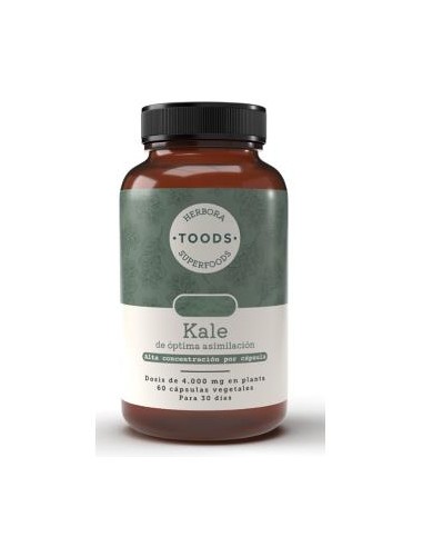 Toods Superfoods Kale 60 Capsulas de Herbora