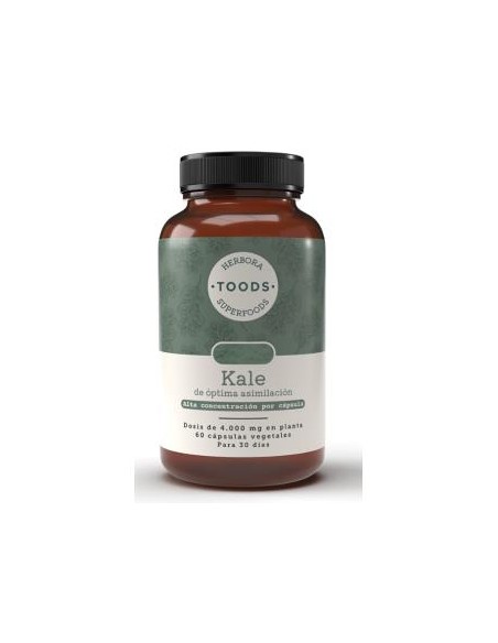 Toods Superfoods Kale 60 Capsulas de Herbora