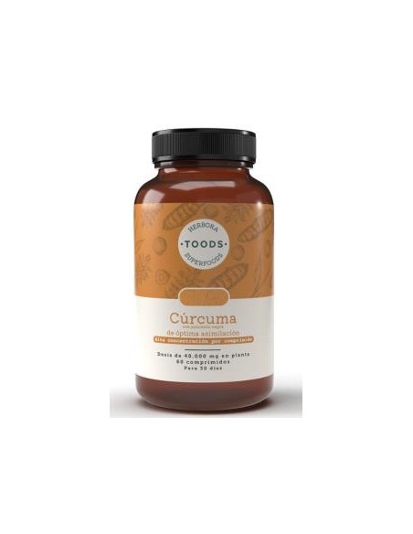 Toods Superfoods Cúrcuma 60 Comprimidos de Herbora