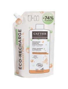 Recarga Gel Ducha Y Champu Familiar Ss 1L de Cattier