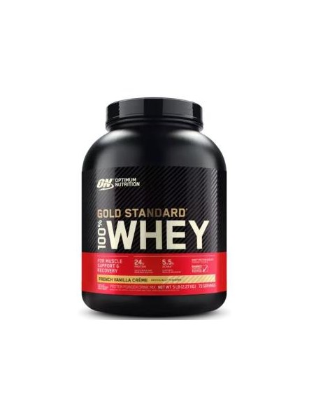 On 100% Whey Gold Stand French Vanilla Creme 2280G de Optimum Nutrition