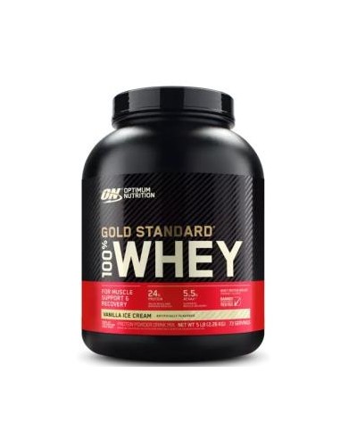 On 100% Whey Gold Standard Vanilla Ice Cream 2280G de Optimum Nutrition