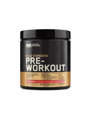 On Gold Standard Pre Workout 300G Fruit Punch de Optimum Nutrition