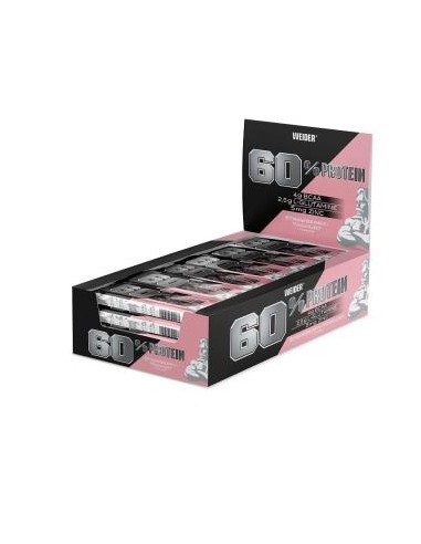 Weider Protein 60 Barritas Fresa-Yogur 24Uds. de Weider