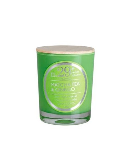 Vela Vaso Perf29 Matcha-Ginkgo 7,5X9Cm 1Ud. de Cerabella