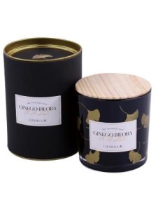 Vela Vaso Ginkvas Ginkgo Biloba Perf. 10X10Cm 1Ud. de Cerabella