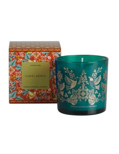 Vela Vaso Catvagcl Clavel Azteca 10X10Cm 1Ud. de Cerabella