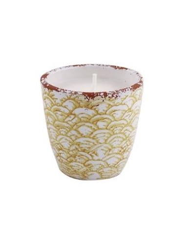 Vela Tiesto Escama Amari Squap65 Citronela 11X10Cm de Cerabella