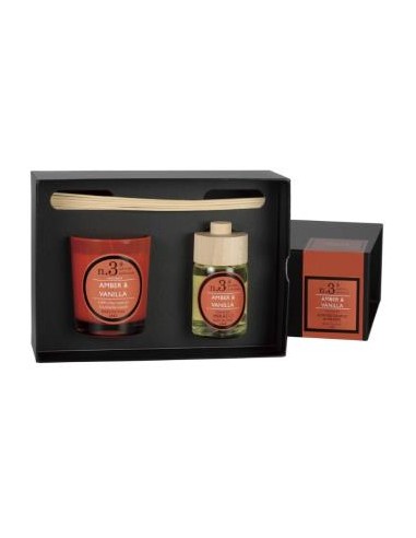 Setperf3 Vela+Mikado Amber-Vainilla 23X16,6X8,3Cm. de Cerabella