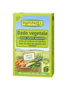 Caldo Verduras Sin Levadura 8Cubitos. Bio de Rapunzel