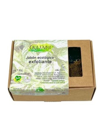 Jabon Exfoliante Carbon Activado 80Gr de Kijani