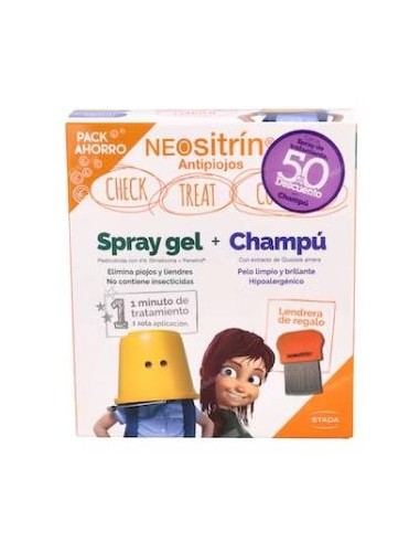 Neositrin Pack Champu + Gel + Lendrera de Neositrin