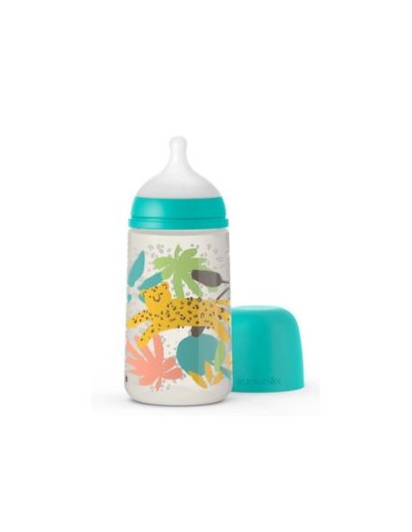 Biberon Tetina Fisio Sili T/U +3M Flujo M 250Ml de Suavinex