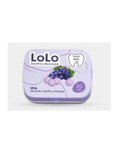 Tooth Balls Sabor Uva 20Gr 30Comp de Lolo