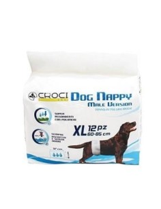Dog Nappy Pañal Para Perro Macho Xl 60-85Cm 12Uds de Nayeco Vet
