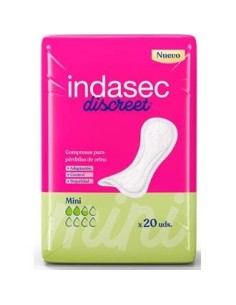 Compresa Indasec Discreet Abso Mini/Leve 80Ml 20Un de Indasec