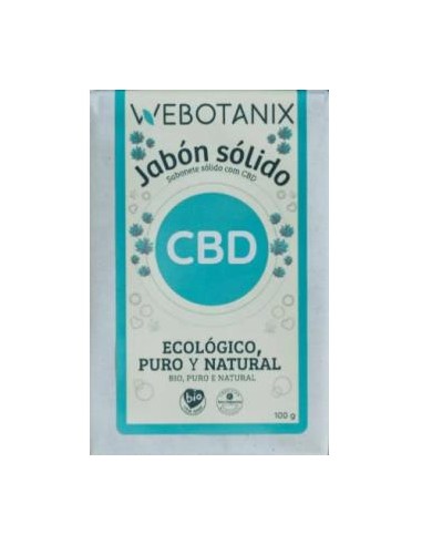 Jabon Solido Cbd 100Gr Bio Vegan de Webotanix