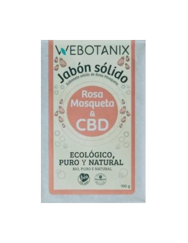 Jabon Solido Cbd-Rosa Mosqueta 100Gr Bio Vegan de Webotanix