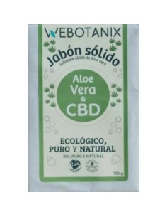 Jabon Solido Cbd-Aloe Vera 100Gr Bio Vegan de Webotanix