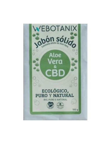 Jabon Solido Cbd-Aloe Vera 100Gr Bio Vegan de Webotanix