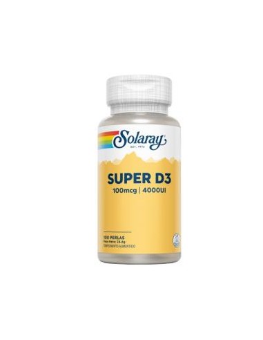 Super D3 4000Ui 100Perlas de Solaray