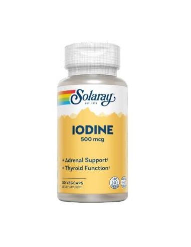 Iodine 500Mcg. 30Cap.Veg de Solaray