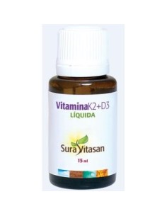 Vitamina K2 + D3 15ml Sura Vitasan  Salud Ósea Óptima 2