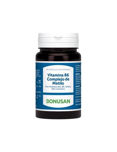 Vitamina B6 Complejo Metilo 60Cap. de Bonusan