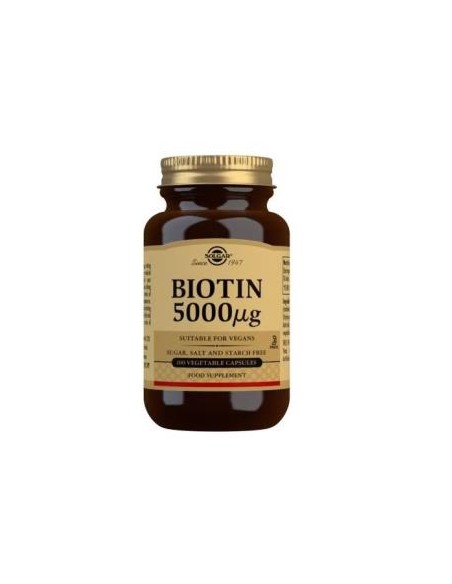 Biotina 5000Mcg. 100Cap. de Solgar