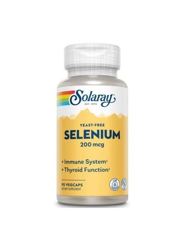 Selenium Sin Levaduras 200Mcg. 90Cap. de Solaray