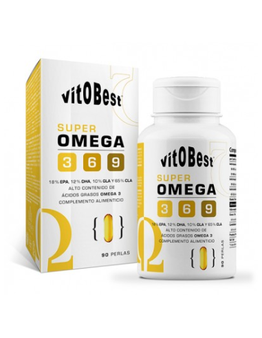 Super Omega 3-6 Vit.O.Best  90 Perlas para tu Bienestar