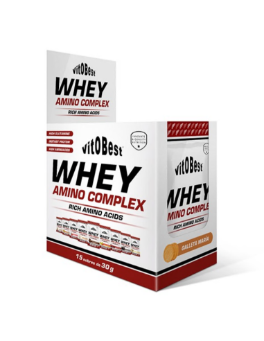 Whey Amino 15 Sobres 30g Galleta María Vit.O.Best Calidad