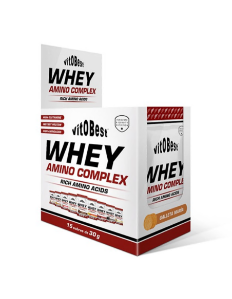 Whey Amino 15 Sobres 30g Galleta María Vit.O.Best Calidad