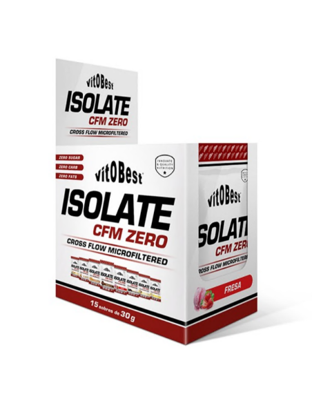Isolate Cfm Zero 15 Sobres 30 G Fresa de Vit.O.Best