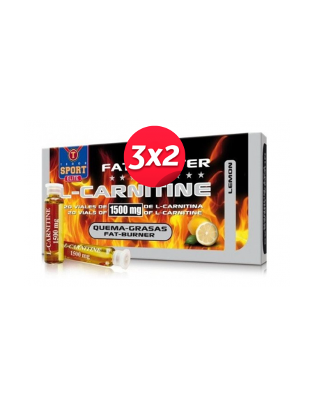 L-Carnitine 20 Viales 10 Ml. 3000 Mg. de Tegor