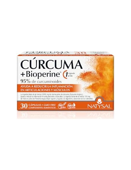 Curcuma + Bioperine 30Cap. de Natysal