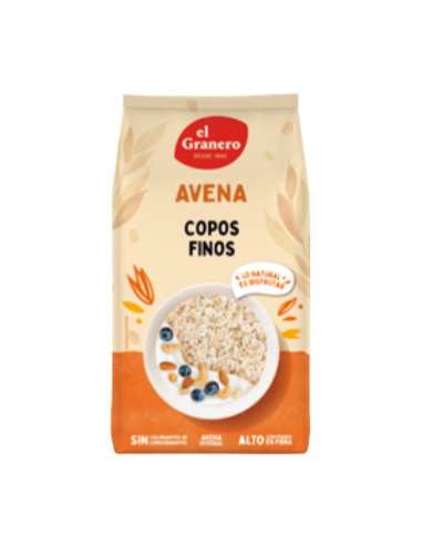 Copos Finos De Avena Integral, 1 Kg de El Granero Integral