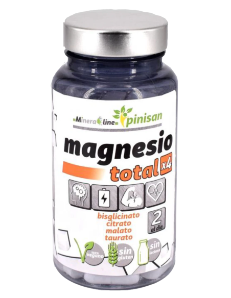 Magnesio Total x4 50 Comp Pinisan  Energía y Bienestar