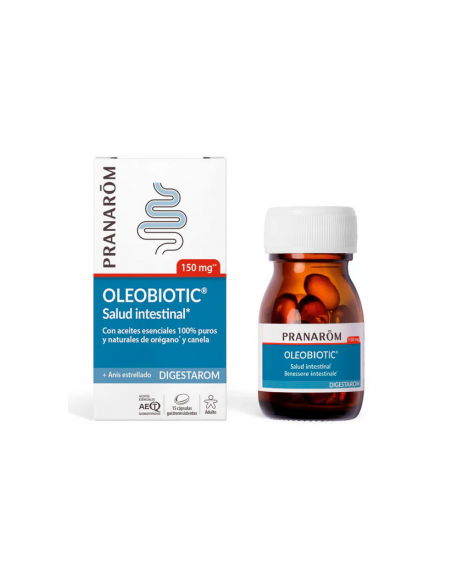 Digestarom Oleobiotic 15 Caps Pranarom para Digestión Saludable