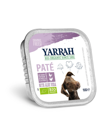 Perro Pate Con Pollo Y Pavo 150Gr. Bio de Yarrah