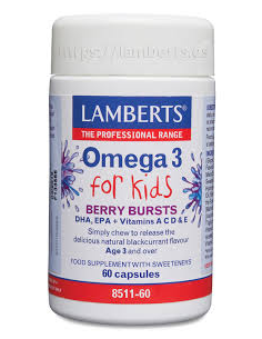 Pack 5 Uds. Omega 3 para niños    60 Caps. de Lamberts