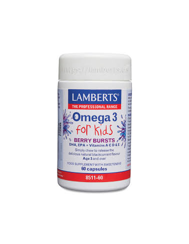 Pack 5 Uds. Omega 3 para niños    60 Caps. de Lamberts