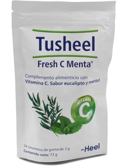 Fresh C Menta 24 Caramelos Eucalipto y Mentol Heel - Alivio Natural
