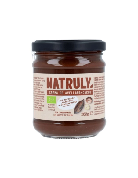 Crema De Cacao Y Avellanas Bio, 200 G de Natruly
