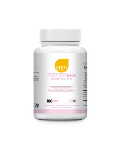 Natural DHA Embarazo y Lactancia 180 perlas de Puro Omega