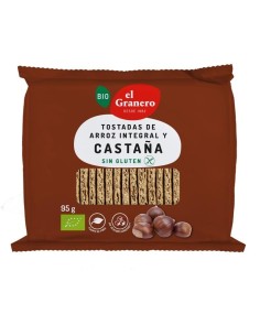 Tostadas De Castaña Sin Gluten Bio, 90 G de El Granero Integral 2
