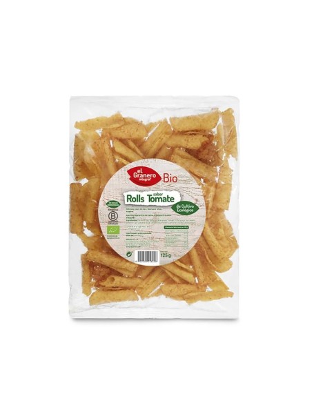 Nachos Bioroll'S  Con Tomate Bio, 125 G de El Granero Integral