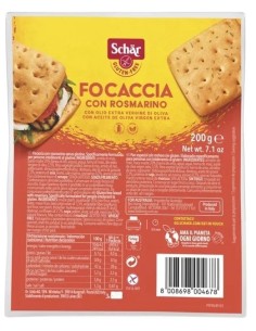 Pan Focaccia Con Romero  200 Gramos Sg** Schar 2